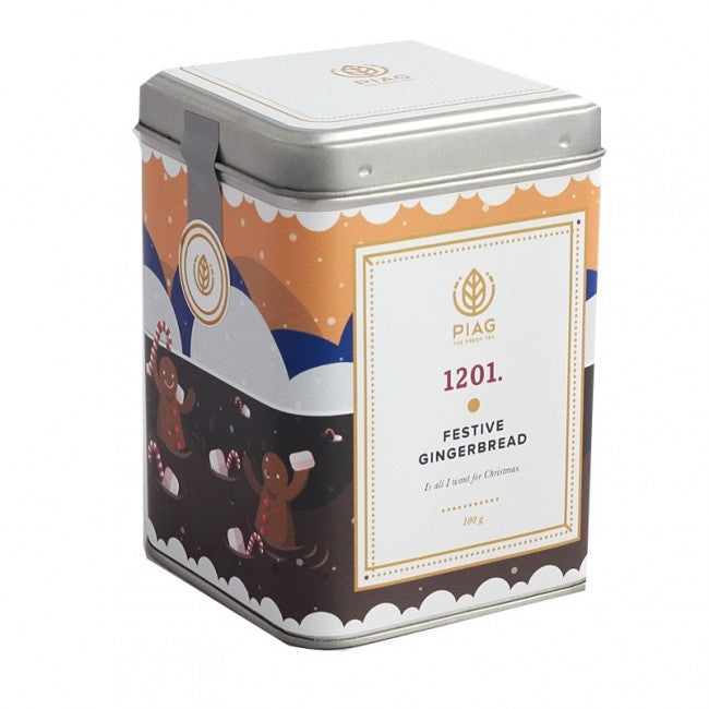 Piag Festive Gingerbread Loose Leaf Tea Can 100g